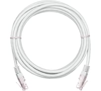 Шнур NETLAN U/UTP 4 пары, категория 5e, медный, PVC, белый, 2м, 10штук EC-PC4UD55B-BC-PVC-020-WT-10