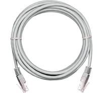 Шнур NETLAN U/UTP 4 пары, категория 5e, медный, PVC, серый, 1,5м, 10 штук EC-PC4UD55B-BC-PVC-015-GY-10