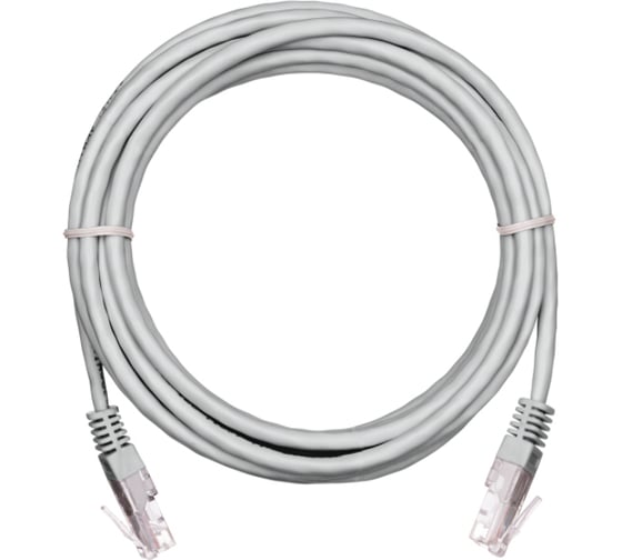 Шнур NETLAN U/UTP 4 пары, категория 5e, медный, PVC, серый, 1,5м, 10 штук EC-PC4UD55B-BC-PVC-015-GY-10 1