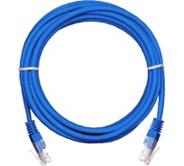 Шнур NETLAN U/UTP 4 пары, категория 5e, медный, PVC, синий, 2м, 10 штук EC-PC4UD55B-BC-PVC-020-BL-10