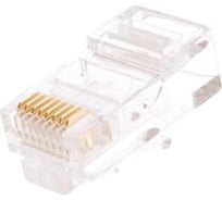 Универсальный коннектор NETLAN RJ45/8P8C, категория 5e, 3мкд, UEC-UP8P8C-UD-003-TR-1000