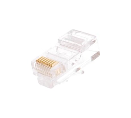 Универсальный коннектор NETLAN RJ45/8P8C, категория 5e, 3мкд, UEC-UP8P8C-UD-003-TR-1000