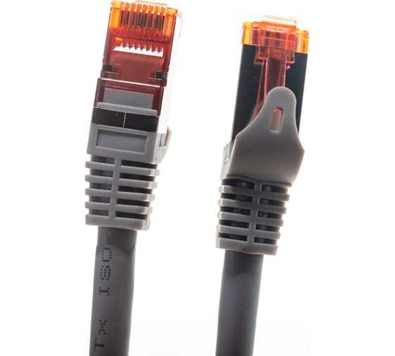 Шнур NIKOMAX S/FTP, 4 пары, категория 6a, 7х0, 135 мм, светло-серый, 3м NMC-PC4SA55B-ES-030-C-GY