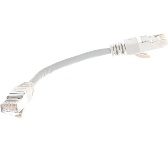 Шнур NIKOMAX F/UTP, 4 пары, категория 5e, 7х0, 165 мм, серый, 0.15 м NMC-PC4SD55B-001-C-GY