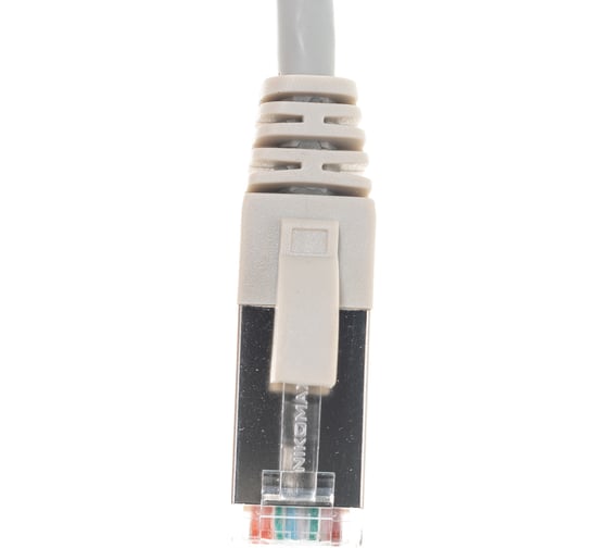 Шнур NIKOMAX F/UTP, 4 пары, категория 5e, 7х0, 165 мм, серый, 0.15 м NMC-PC4SD55B-001-C-GY