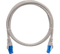 Шнур NIKOMAX U/UTP 4 пары, Кат.6, 7х0,205мм, серый, 0,15м NMC-PC4UE55B-001-C-GY