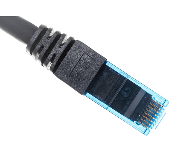Шнур NIKOMAX U/UTP 4 пары, Кат.6, 7х0,205мм, черный, 0,15м NMC-PC4UE55B-001-C-BK