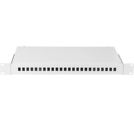 Оптический кросс NIKOMAX 19", 1U, до 24 SC портов или 48 LC портов, серый, NMF-RP24SC-WS-ES-1U-GY 1
