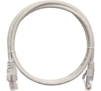Шнур U/UTP NETLAN 4 пары, Кат.5e, медный, серый, 2м, 10шт. EC-PC4UD55B-BC-LSZH-020-GY-10