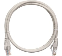 Шнур U/UTP NETLAN 4 пары, Кат.5e, медный, серый, 5м, 10шт. EC-PC4UD55B-BC-LSZH-050-GY-10