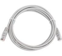 Шнур U/UTP NETLAN 4 пары, Кат.5e, PVC, серый, 3м, 10шт. EC-PC4UD55B-BC-PVC-030-GY-10
