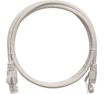 Шнур U/UTP NETLAN 4 пары, Кат.5e, медный, серый, 0,5м, 10шт. EC-PC4UD55B-BC-LSZH-005-GY-10