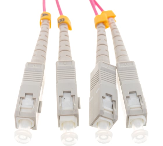 Шнур NIKOMAX оптический соединительный, MM 50/125 OM4, 2мм, 5м NMF-PC2M4C2-SCU-SCU-005