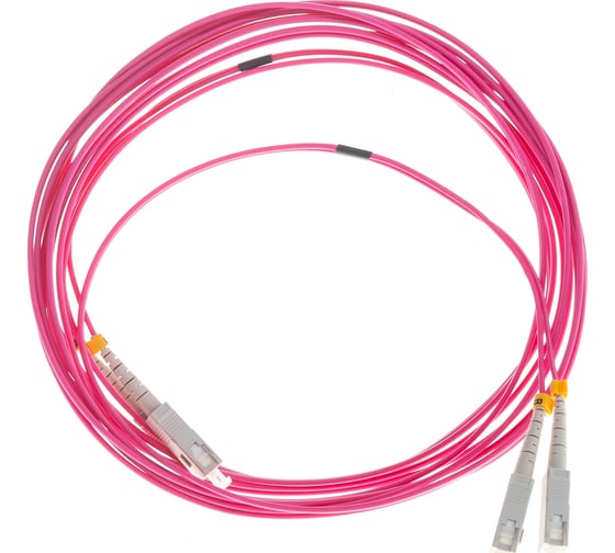 Шнур NIKOMAX оптический соединительный, MM 50/125 OM4, 2мм, 5м NMF-PC2M4C2-SCU-SCU-005