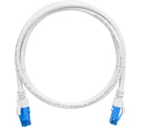 Шнур NIKOMAX U/UTP, 4 пары, категория 6, 7х0.205 мм, белый, 3м NMC-PC4UE55B-030-C-WT