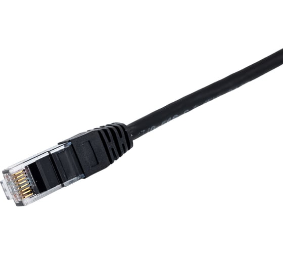 Шнур NIKOMAX U/UTP 4 пары, категория 5e, 7х0,205мм, черный, 0,15м NMC-PC4UD55B-001-C-BK
