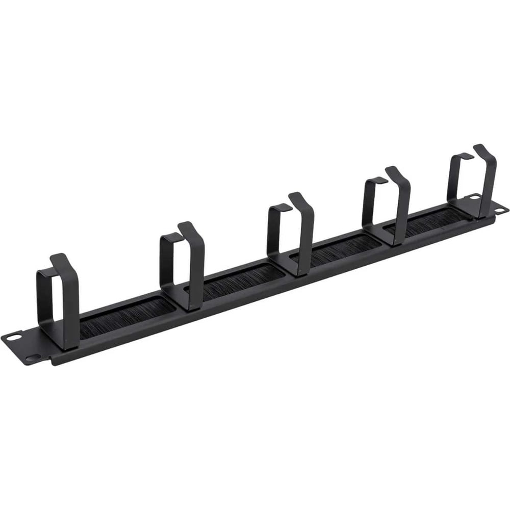 Кабельный органайзер горизонтальный TWIST 19" 1U 5 колец, с щеточным ...