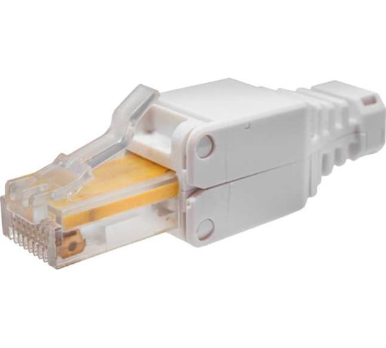 Коннектор SUPRLAN 8P8C U/UTP Cat.5e (RJ-45) безынструментальный (DIY) 10-0218-1