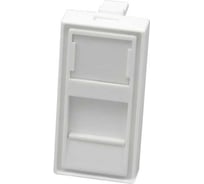 Лицевая панель SUPRLAN 1 порта (45x22,5, Keystone, шторка) (DIY) 10-0319-1