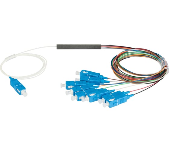 Сплиттер NIKOMAX планарный 1x8, одномодовый, G.657.A1, SC/UPC, , 0.9 мм NMF-SPP1X8A1-SCU-M