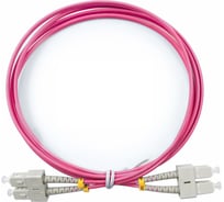 Оптический патч-корд TopLAN дуплексный, MM 50/125, 0,5 м, DPC-TOP-OM4-SC/P-SC/P-0.5