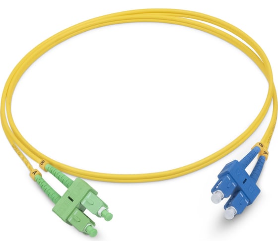 Оптический патч-корд TopLAN дуплекс, SC/APC-SC/UPC, SM, 5.0 м DPC-TOP-652-SC/A-SC/U-5.0 1