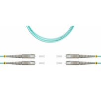 Оптический патч-корд TopLAN дуплексный, OM3 MM 50/125 1.0 м DPC-TOP-OM3-SC/P-SC/P-1.0