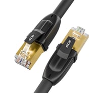 Литой патч-корд GCR PROF категории 7 ethernet 1.5m F-FTP RJ45 чёрный VIV52I565