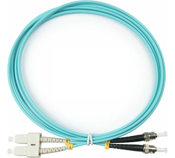 Оптический патч-корд TopLAN дуплексный, MM 50/125, 4 м, DPC-TOP-OM3-SC/P-ST/P-4.0 1