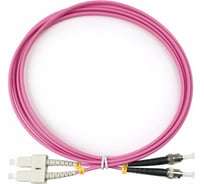 Оптический патч-корд TopLAN дуплексный, MM 50/125, 4 м, DPC-TOP-OM4-SC/P-ST/P-4.0