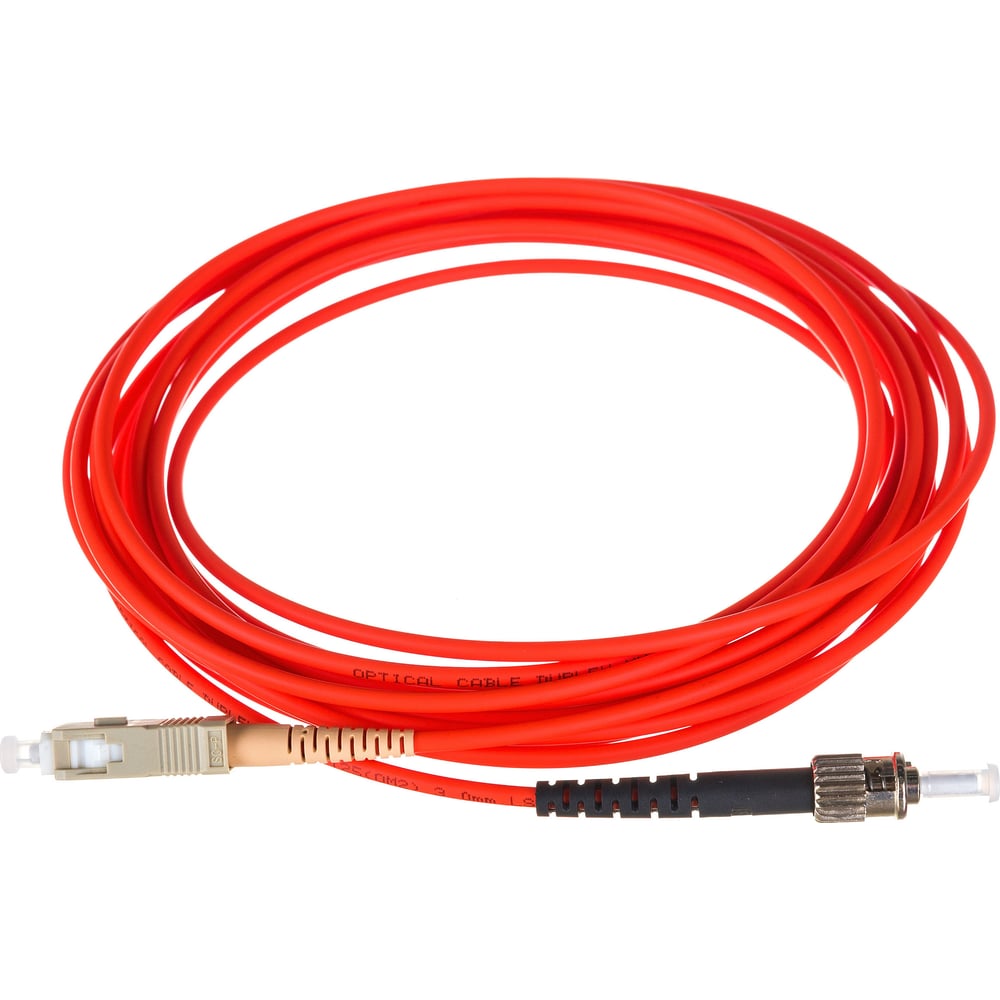 Оптический патч-корд TopLAN симплексный, ST/PC-SC/PC, MM 50/125, 5.0 м ...