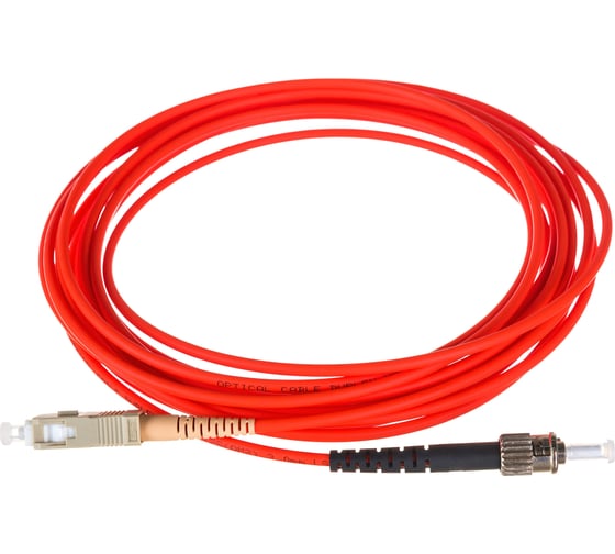 Оптический патч-корд TopLAN симплексный, ST/PC-SC/PC, MM 50/125, 5.0 м PC-TOP-OM2-SC/P-ST/P-5.0