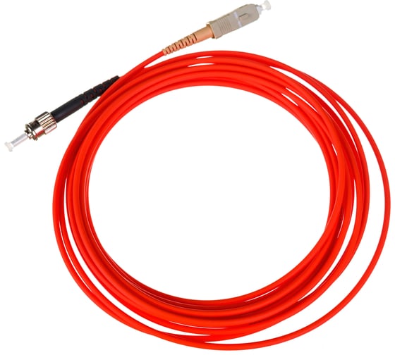 Оптический патч-корд TopLAN симплексный, ST/PC-SC/PC, MM 50/125, 5.0 м PC-TOP-OM2-SC/P-ST/P-5.0