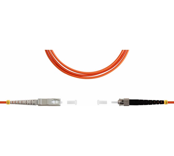 Оптический патч-корд TopLAN симплексный, ST/PC-SC/PC, MM 50/125, 0.5 м PC-TOP-OM2-SC/P-ST/P-0.5 1