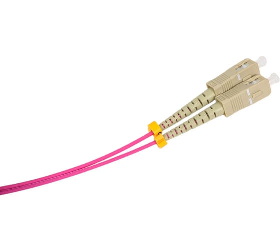 Оптический патч-корд TopLAN дуплексный, MM 50/125, 1 м, DPC-TOP-OM4-LC/P-SC/P-1.0