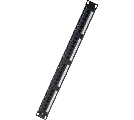 Патч панель SYSMATRIX, 1U 24 порта RJ 45 кат 5e Dual IDC неэкранированная 5PP2402U106