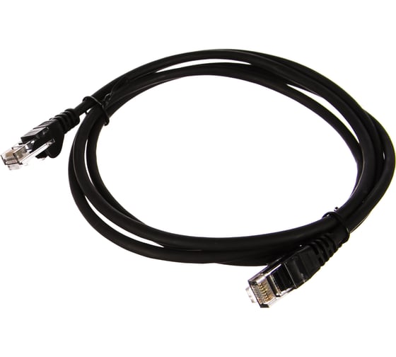 Патч-корд LANMASTER RJ45 - RJ45, 4 пары, UTP, категория 5е, 7 м, черный, LAN-45-45-7.0-BK 1
