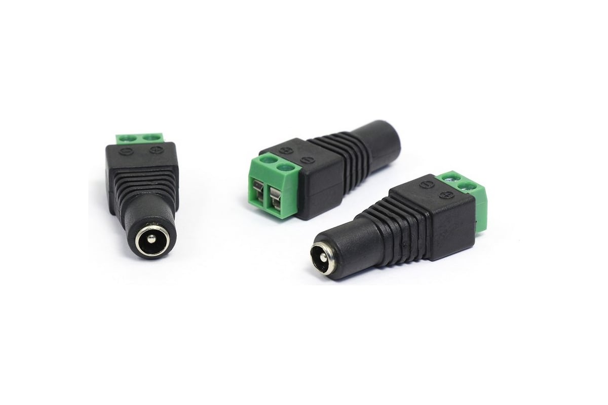 Разъем питания гнездо Amatek AVC-DC-FT 2,1x5,5 с клеммной колодкой под ...