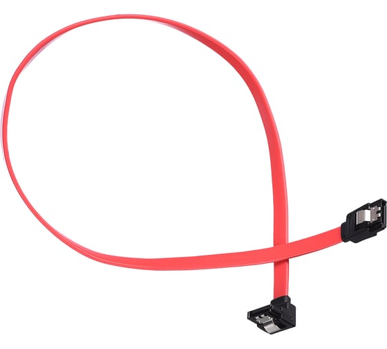 Кабель GoPower SATA (m)-SATA (m) 0.5м силикон ver.2.0 красный 00-00027490