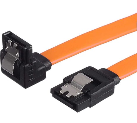 Кабель GoPower SATA (m)-SATA (m) 0.5м силикон ver.3.0 оранжевый в пакете 00-00029042