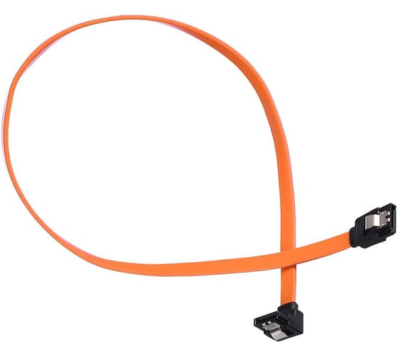 Кабель GoPower SATA (m)-SATA (m) 0.5м силикон ver.3.0 оранжевый в пакете 00-00029042