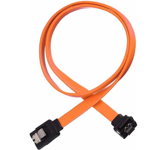 Кабель GoPower SATA (m)-SATA (m) 0.5м силикон ver.3.0 оранжевый в пакете 00-00029042