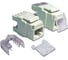 Вставка Keystone LANMASTER RJ-45, категория 6, белая, со шторкой, 180 градусов, LAN-OK45U6/180-WH 1