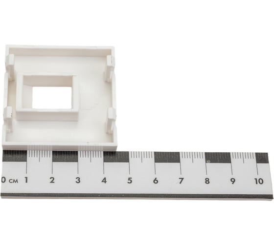Вставка LANMASTER 45x45 на 1 кейстоун, белая, LAN-SIP-23R-WH