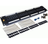 Патч-панель LANMASTER 19 дюйм, 48 портов RJ-45, категория 6, UTP, 2U, LAN-PPL48U6