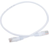 Патч-корд TWT RJ45-RJ45, 4 пары, UTP, категория 5е, 0.5 м, белый, TWT-45-45-0.5-WH 16255253