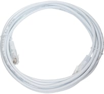 Патч-корд TWT RJ45-RJ45, 4 пары, UTP, категория 5е, 3 м, белый, TWT-45-45-3.0-WH