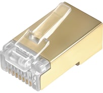 Коннектор GCR RJ-45 cat.5e FTP Male золотой 10 шт VIVCoIL5MG-10