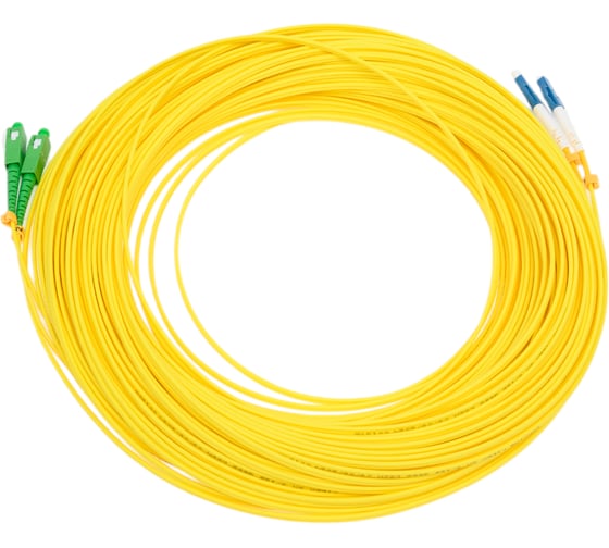 Оптический патч-корд TopLAN дуплексный, SM 9/125, 50 м, DPC-TOP-652-LC/U-SC/A-50