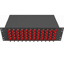 Оптический стоечный кросс TopLAN 19, одномодовый, укомплектованный, КРС-Top-3U-96ST/U-OS2-BK